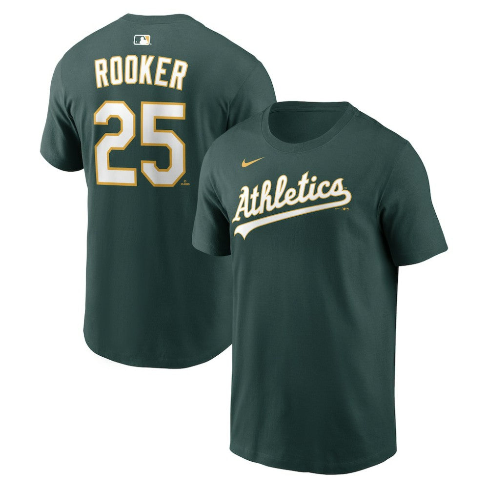 Brent Rooker Athletics Nike Home Name & Number T-Shirt - Green T-shirts