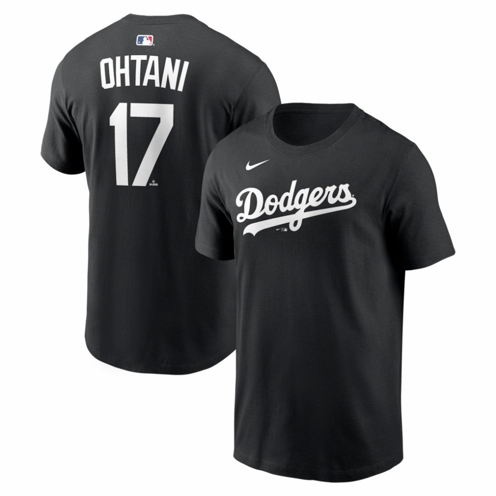 Shohei Ohtani Los Angeles Dodgers Nike Name & Number T-Shirt - Black T-shirts