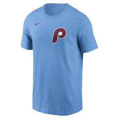 Bryce Harper Philadelphia Phillies Nike Name & Number T-Shirt - Light Blue T-shirts