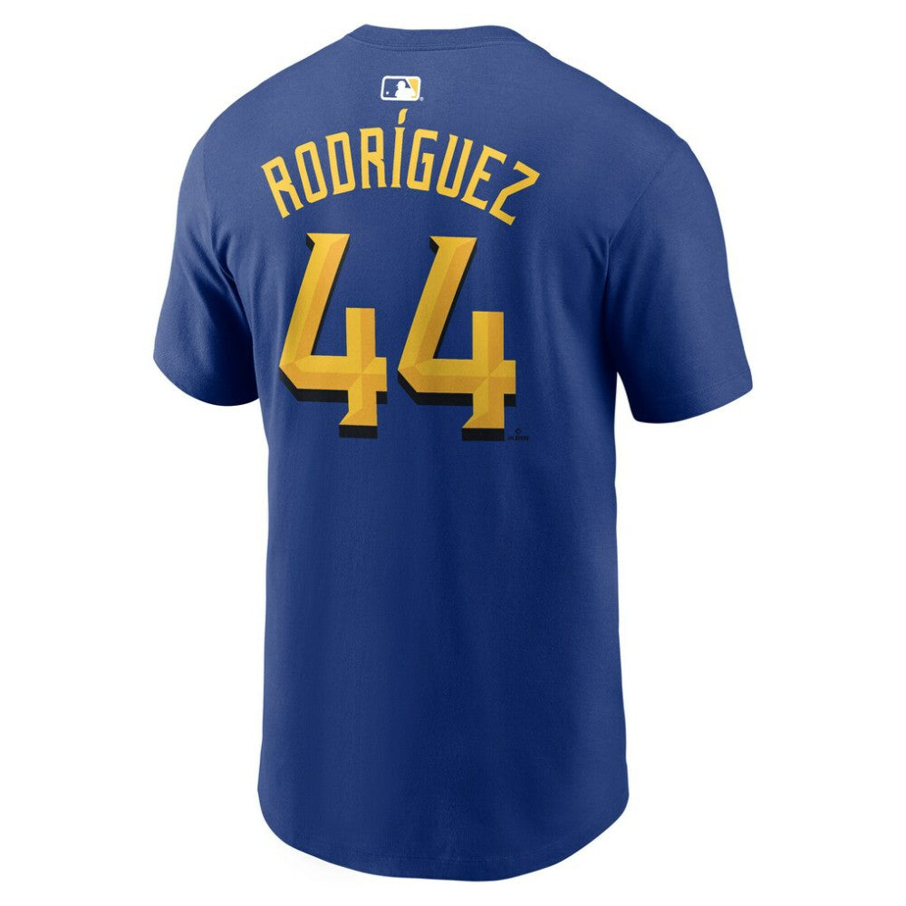 Julio Rodríguez Seattle Mariners Nike City Connect Name & Number T-Shirt - Royal T-shirts