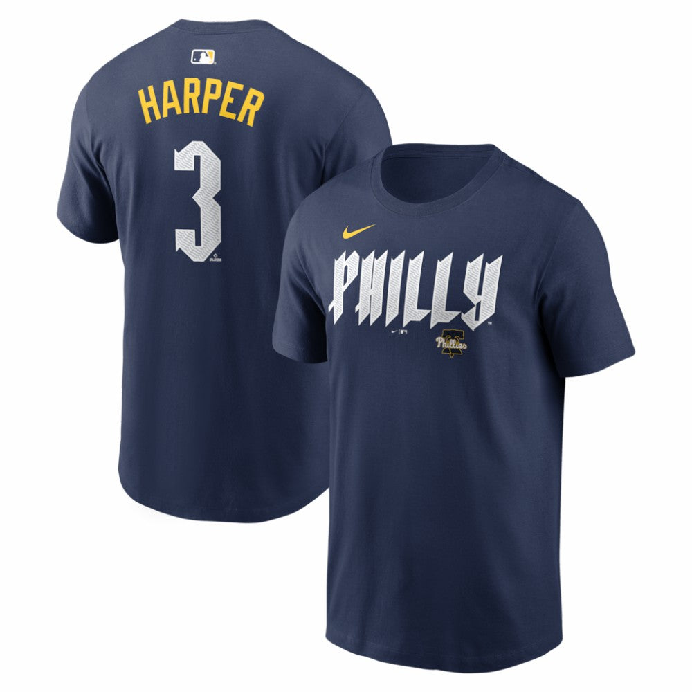 Bryce Harper Philadelphia Phillies Nike City Connect Name & Number T-Shirt - Navy T-shirts