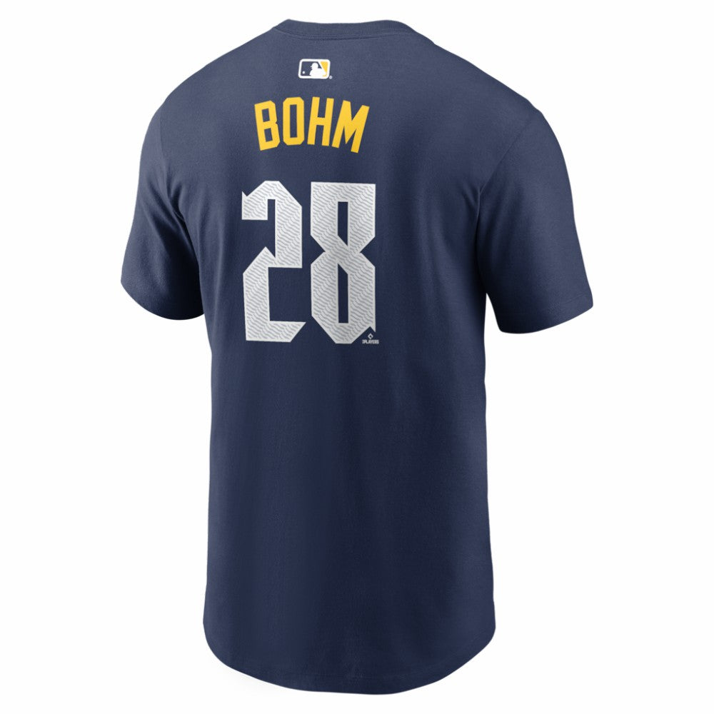 Alec Bohm Philadelphia Phillies Nike City Connect Name & Number T-Shirt - Navy T-shirts