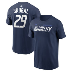 Tarik Skubal Detroit Tigers Nike City Connect Name & Number T-Shirt - Navy T-shirts