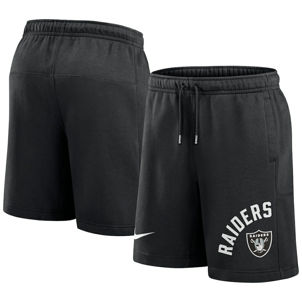 Las Vegas Raiders Arched Kicker Shorts - Black Shorts