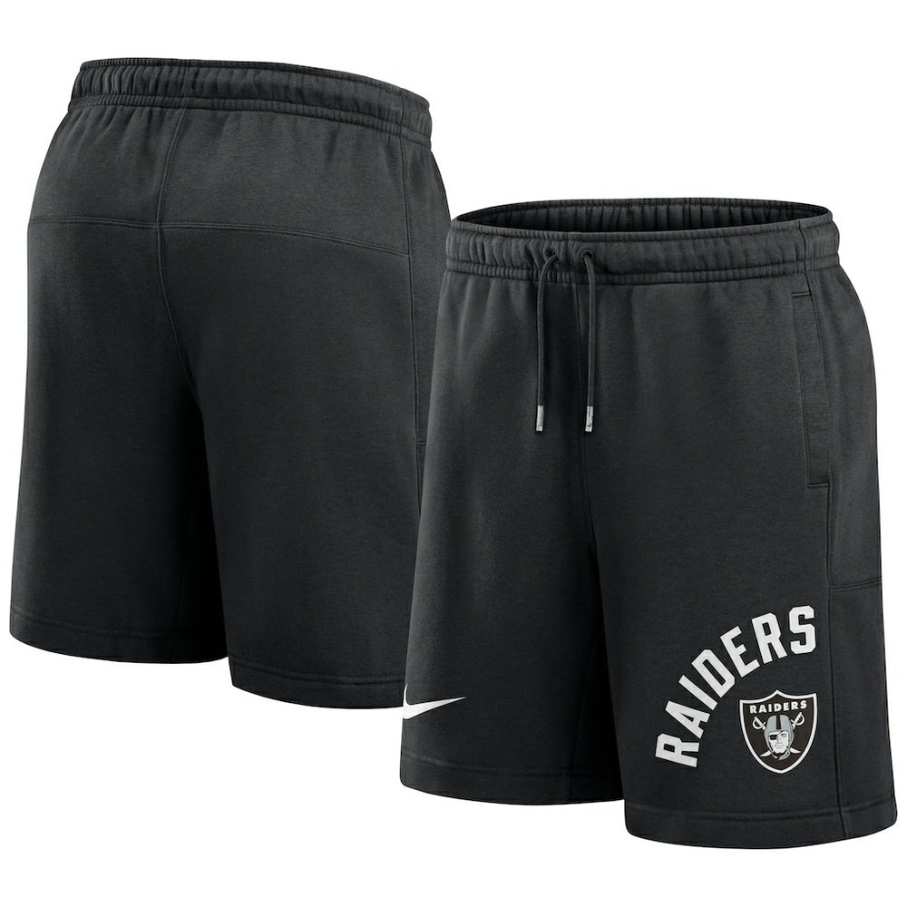 Las Vegas Raiders Arched Kicker Shorts - Black Shorts