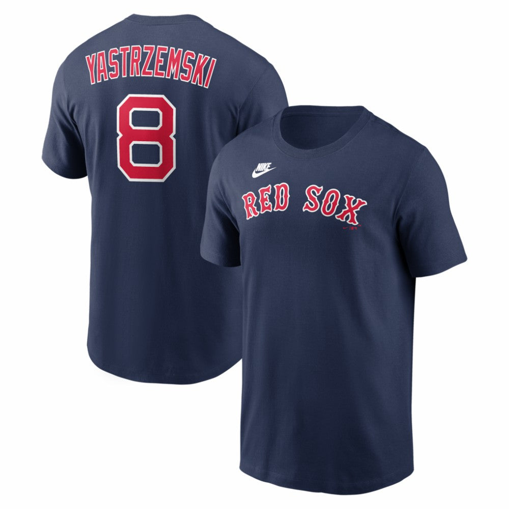 Carl Yastrzemski Boston Red Sox Nike Cooperstown Collection Name & Number T-Shirt - Navy T-shirts