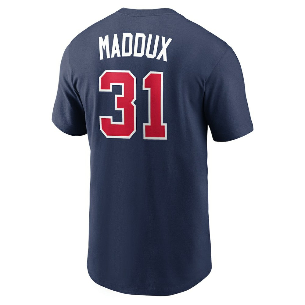 Greg Maddux Atlanta Braves Nike Cooperstown Collection Name & Number T-Shirt - Navy T-shirts