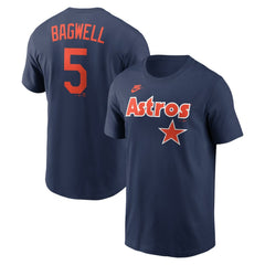Jeff Bagwell Houston Astros Nike Cooperstown Collection Name & Number T-Shirt - Navy T-shirts