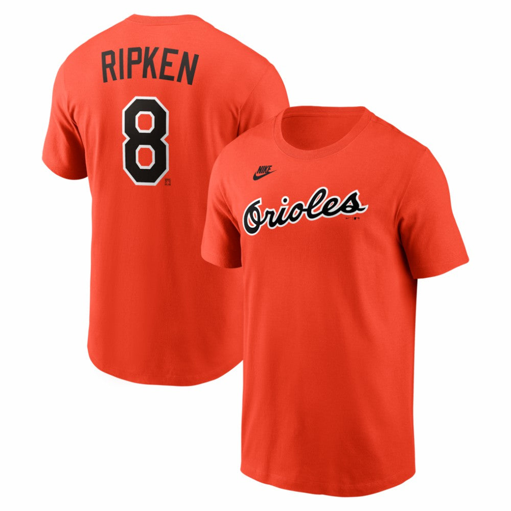 Cal Ripken Jr. Baltimore Orioles Nike Cooperstown Collection Name & Number T-Shirt - Orange T-shirts