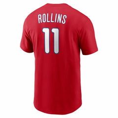 Jimmy Rollins Philadelphia Phillies Nike Cooperstown Collection Name & Number T-Shirt - Red T-shirts