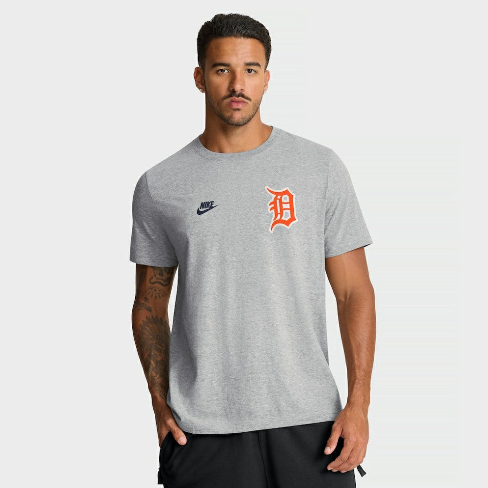 Detroit Tigers Nike Cooperstown 2-Hit T-Shirt - Heather Gray T-shirts