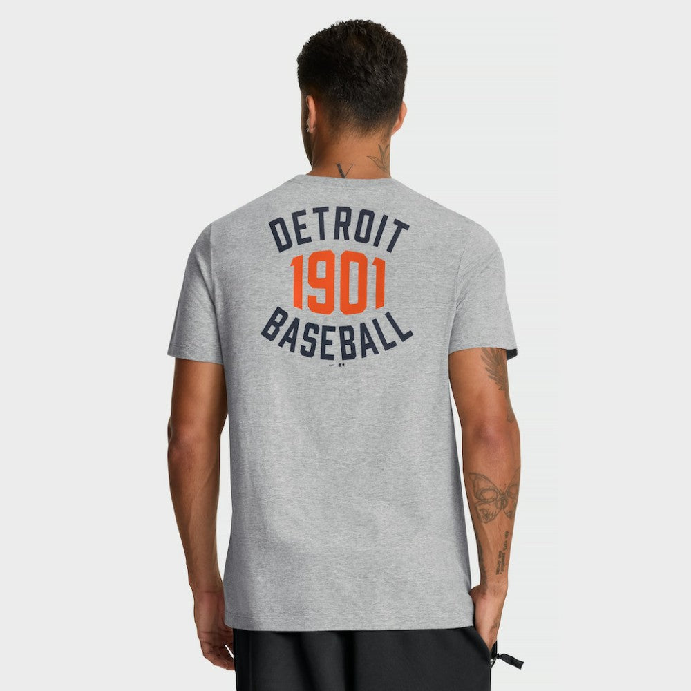 Detroit Tigers Nike Cooperstown 2-Hit T-Shirt - Heather Gray T-shirts