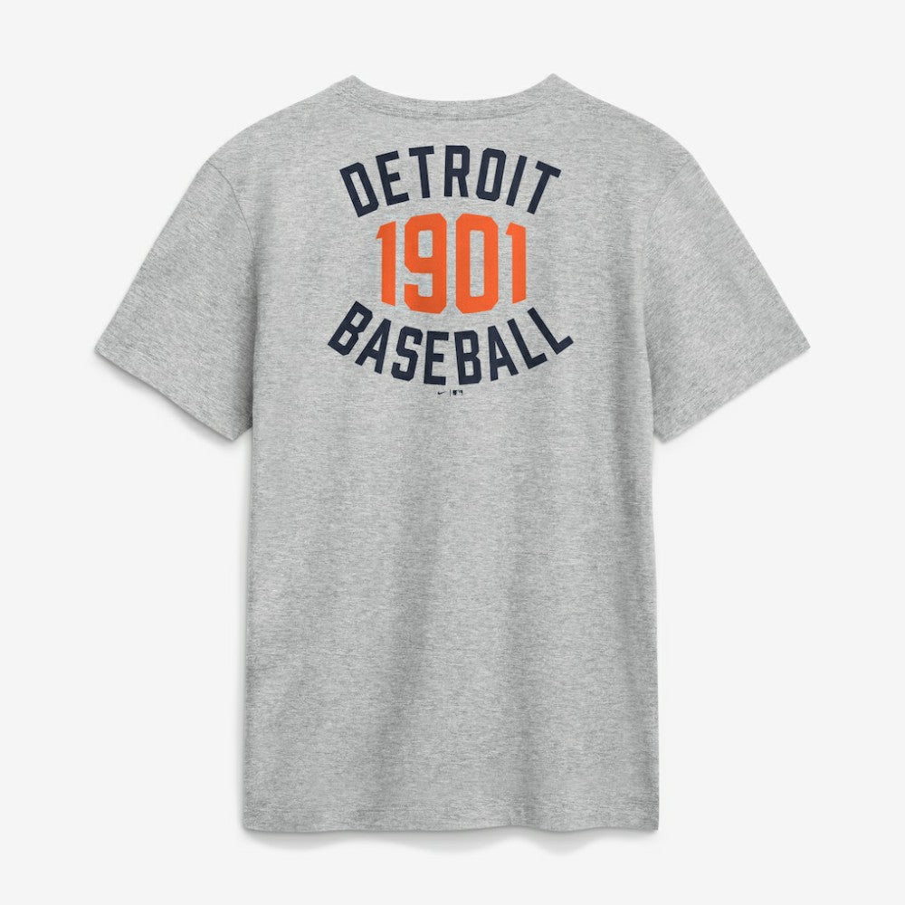 Detroit Tigers Nike Cooperstown 2-Hit T-Shirt - Heather Gray T-shirts