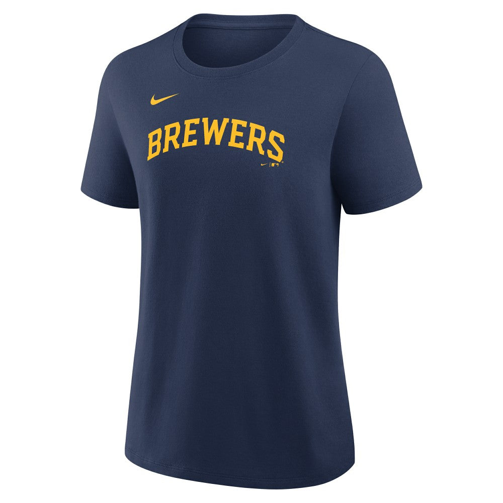 Christian Yelich Milwaukee Brewers Nike Women's Name & Number T-Shirt - Navy T-shirts