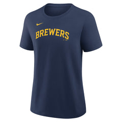 Christian Yelich Milwaukee Brewers Nike Women's Name & Number T-Shirt - Navy T-shirts