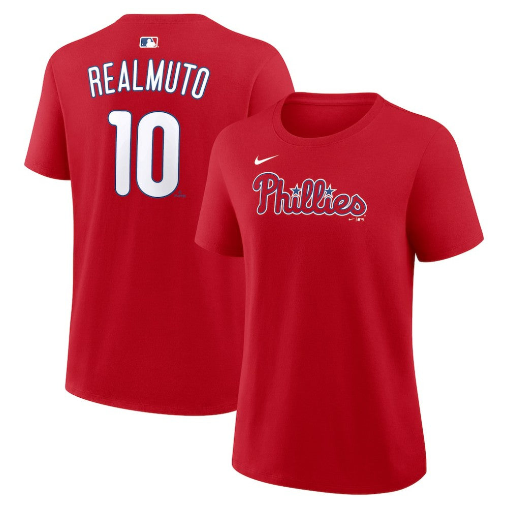 J.T. Realmuto Philadelphia Phillies Nike Women's Name & Number T-Shirt - Red T-shirts