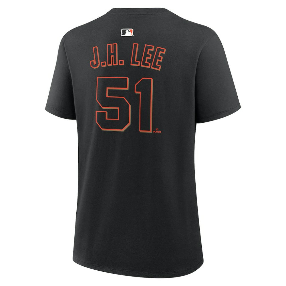 Jung Hoo Lee San Francisco Giants Nike Women's Name & Number T-Shirt - Black T-shirts