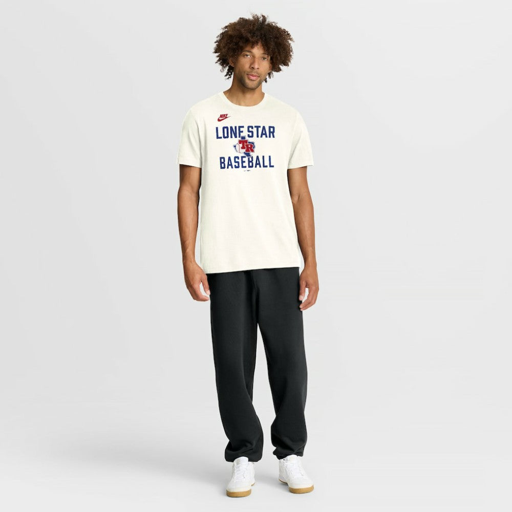 Texas Rangers Nike Cooperstown Collection ‘70s-Inspired T-Shirt - Cream T-shirts