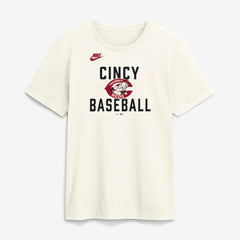 Cincinnati Reds Nike Cooperstown Collection ‘70s Inspired T-Shirt - Cream T-shirts
