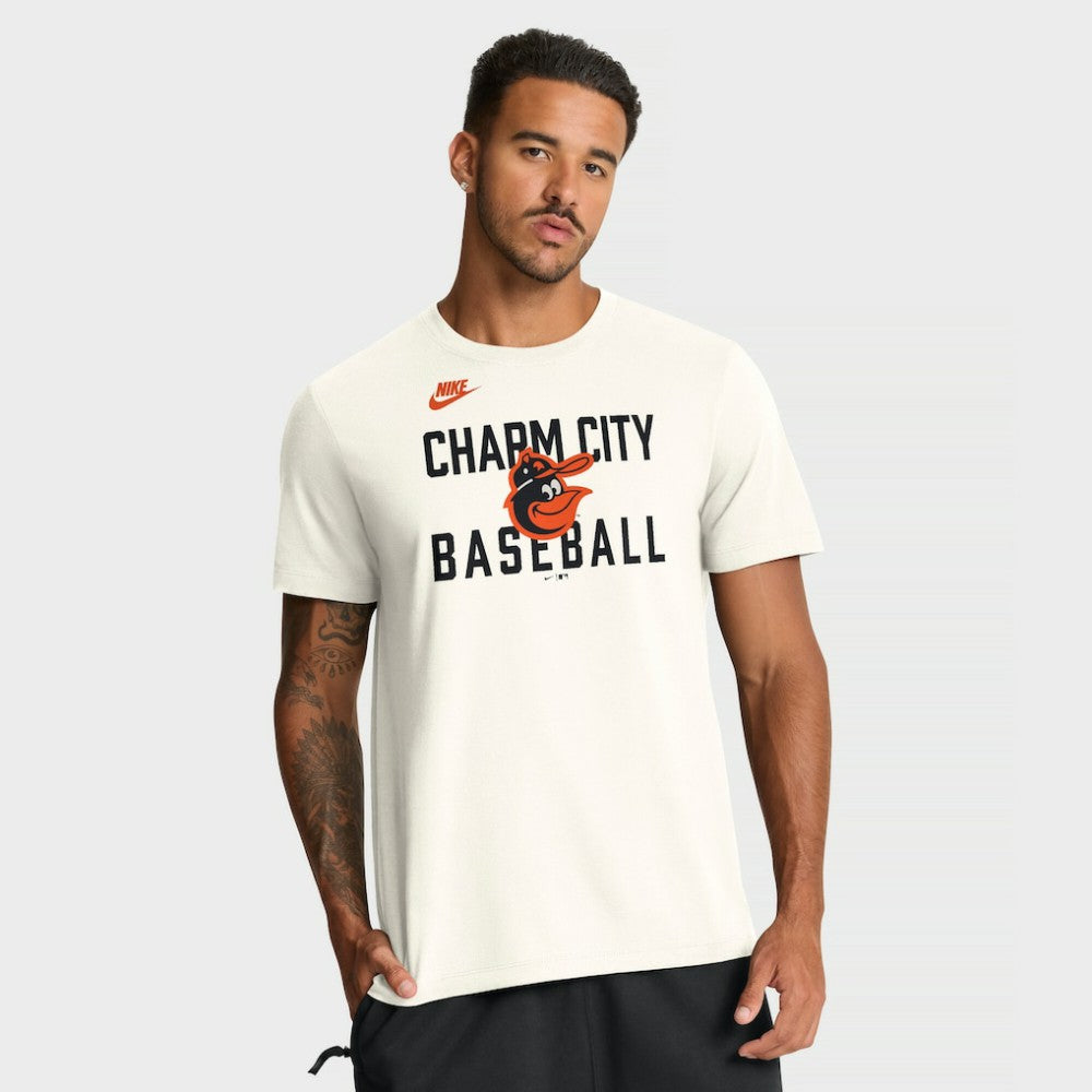 Baltimore Orioles Nike Cooperstown Collection ‘70s Inspired T-Shirt - Cream T-shirts