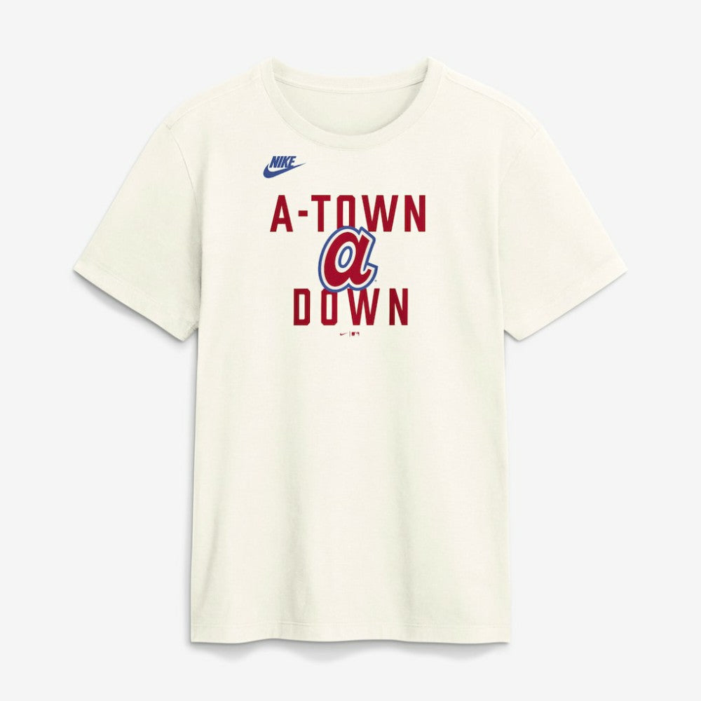 Atlanta Braves Nike Cooperstown Collection ‘70s Inspired T-Shirt - Cream T-shirts