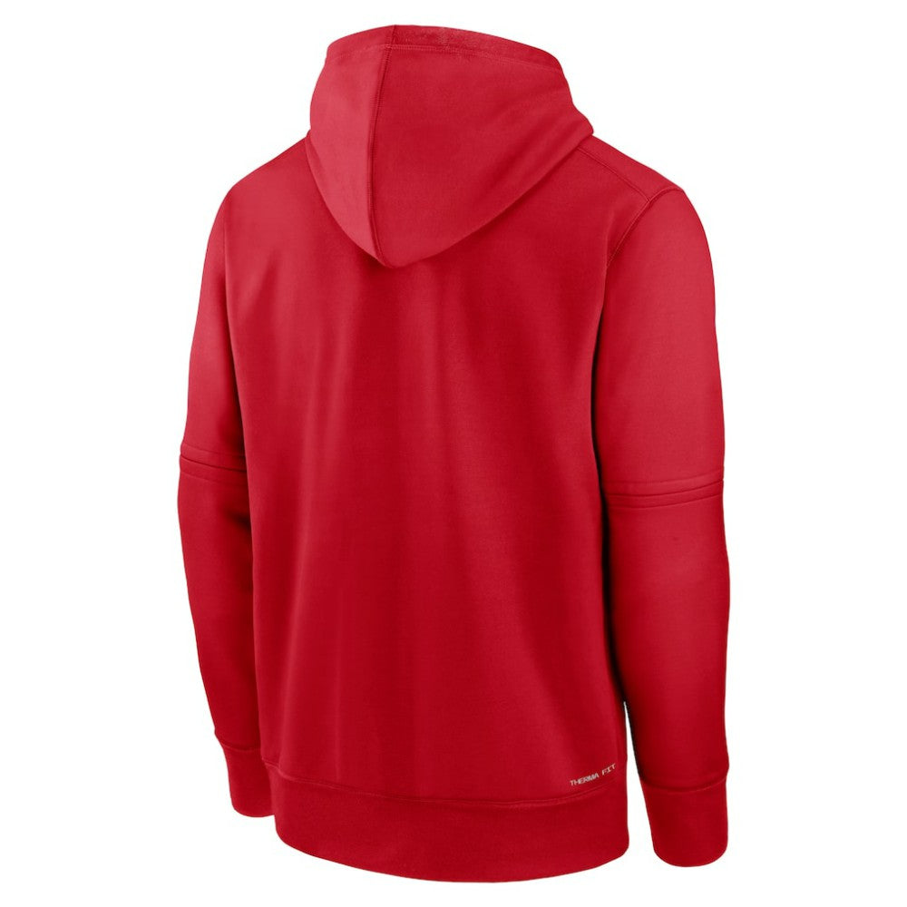 Los Angeles Angels Nike Authentic Collection Practice Performance Pullover Hoodie - Red Hoodies