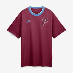 Philadelphia Phillies Nike Cooperstown Collection Ringer T-Shirt - Burgundy T-shirts