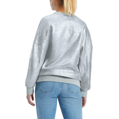 Chicago Bulls Tommy Jeans Women's Tracy Pullover Sweatshirt Silver