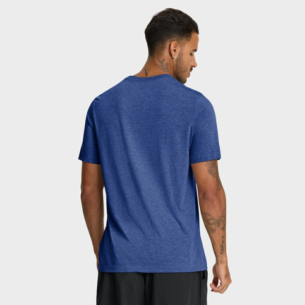 Seattle Mariners Nike Cooperstown Logo Tri-Blend T-Shirt - Heather Royal T-shirts
