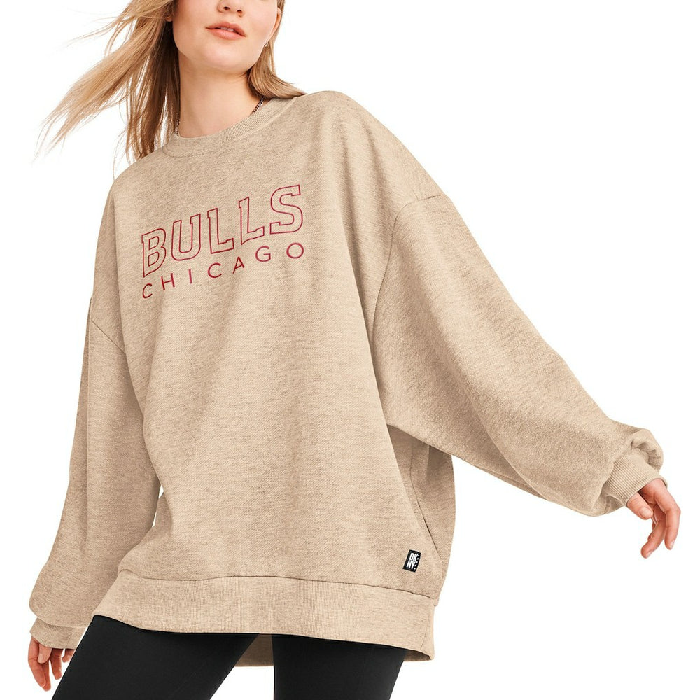 Chicago Bulls DKNY Sport Women's Daisy Tunic Oversized Pullover Sweatshirt Gold outlet