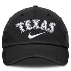 Texas Rangers Nike Primetime Club Adjustable Hat - Black Hats