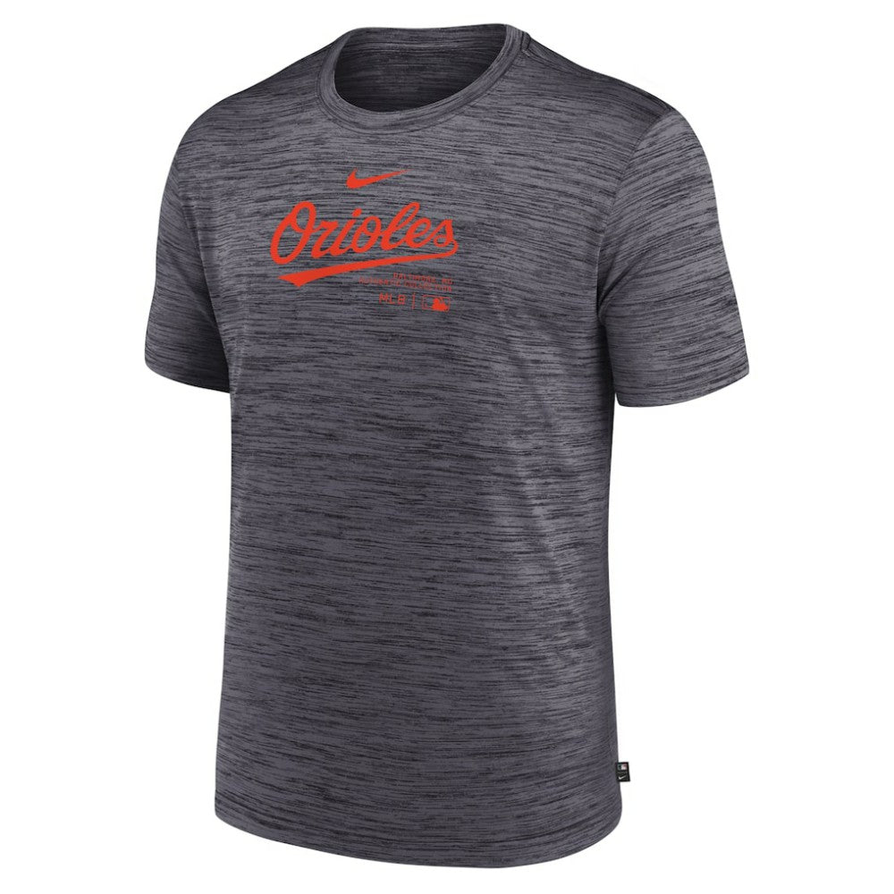 Baltimore Orioles Nike Authentic Collection Velocity Performance Practice T-Shirt - Charcoal T-shirts