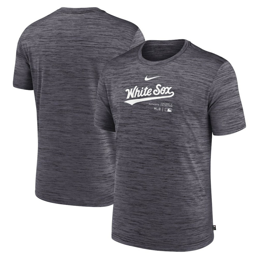 Chicago White Sox Nike Authentic Collection Velocity Performance Practice T-Shirt - Charcoal T-shirts