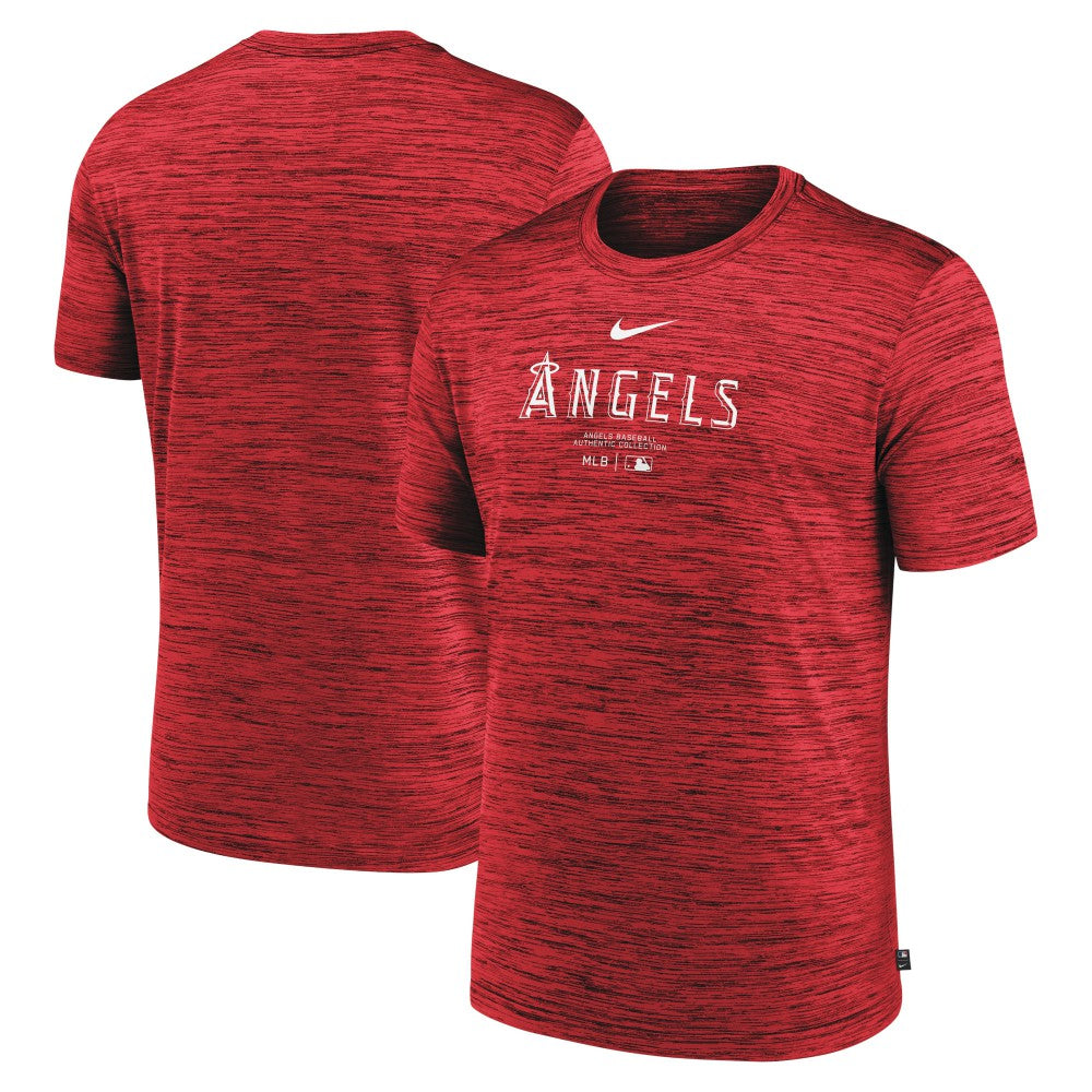 Los Angeles Angels Nike Authentic Collection Velocity Performance Practice T-Shirt - Red T-shirts