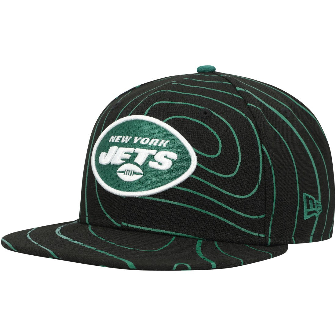 New York Jets New Era Geo 59FIFTY Fitted Hat - Black Hats