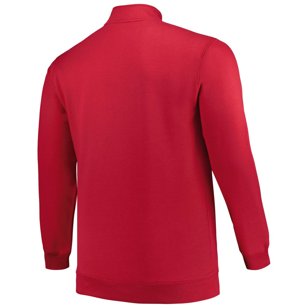 Tampa Bay Buccaneers Profile Big & Tall Fleece Quarter-Zip Jacket - Red Jackets