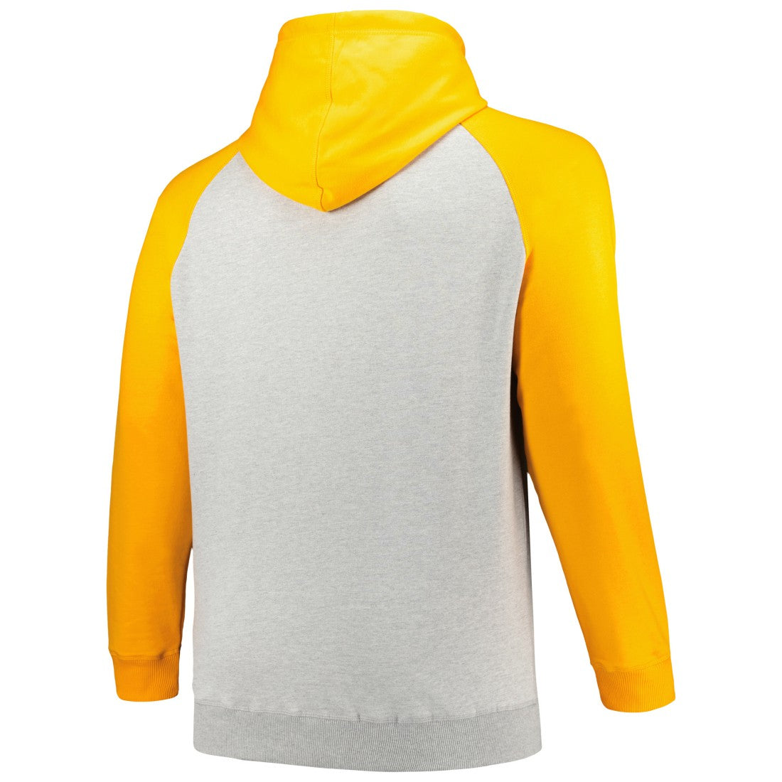 Tampa Bay Buccaneers Profile Big & Tall Favorite Arch Throwback Raglan Pullover Hoodie - Heather Gray/Orange Hoodies