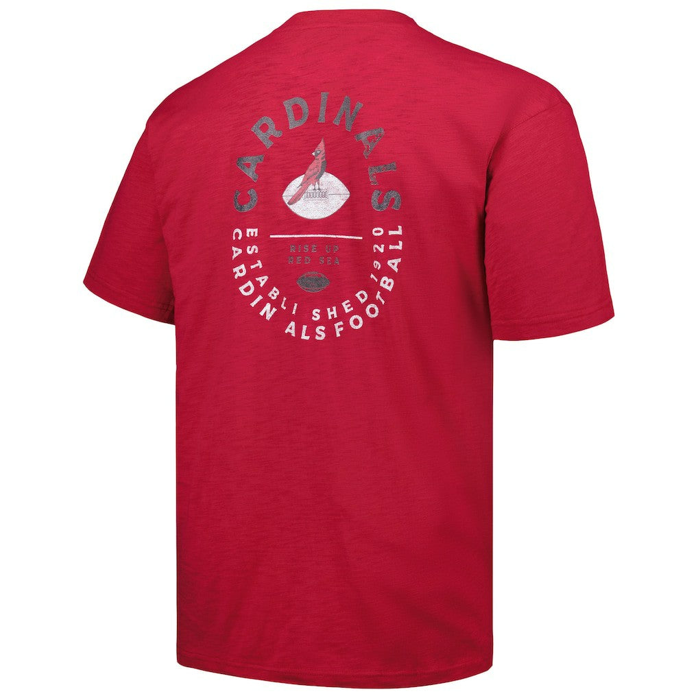 Arizona Cardinals Profile Big & Tall Two-Hit Throwback T-Shirt - Cardinal T-shirts
