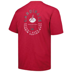 Arizona Cardinals Profile Big & Tall Two-Hit Throwback T-Shirt - Cardinal T-shirts
