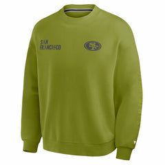 San Francisco 49ers Oversized Type Play Multi Sweatshirt - Green Sweatshirts