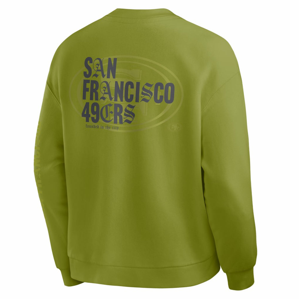 San Francisco 49ers Oversized Type Play Multi Sweatshirt - Green Sweatshirts