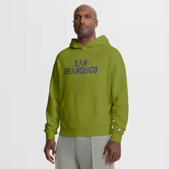 San Francisco 49ers Oversized Type Play Location Hoodie - Green Hoodies