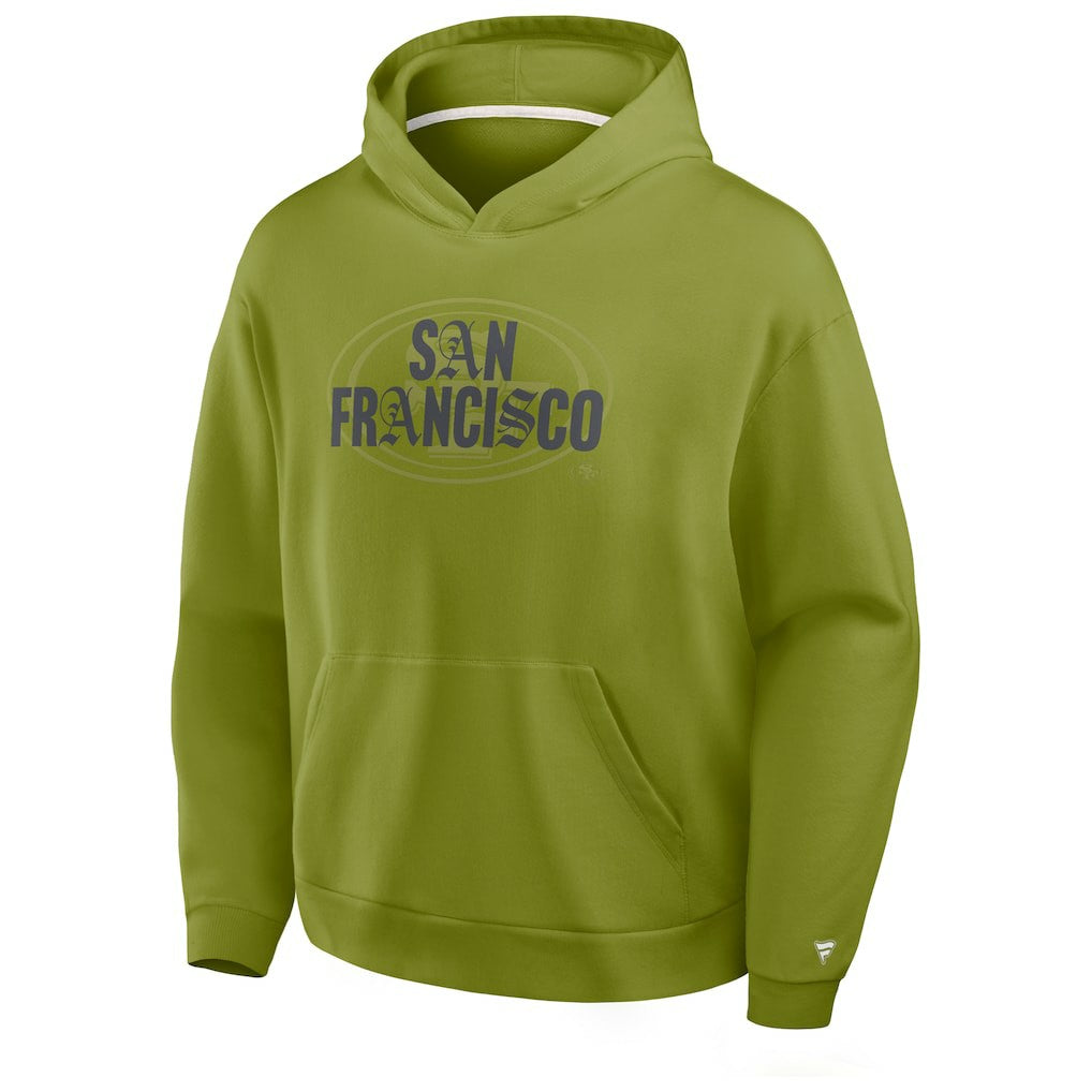 San Francisco 49ers Oversized Type Play Location Hoodie - Green Hoodies
