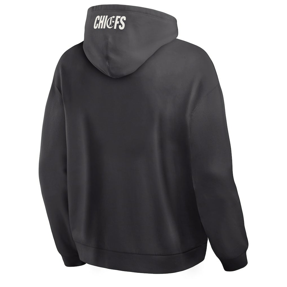 Kansas City Chiefs Oversized Type Play Location Hoodie - Black Hoodies