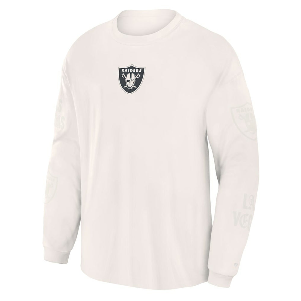 Las Vegas Raiders Oversized Type Play Long Sleeve T-Shirt - Gray T-shirts