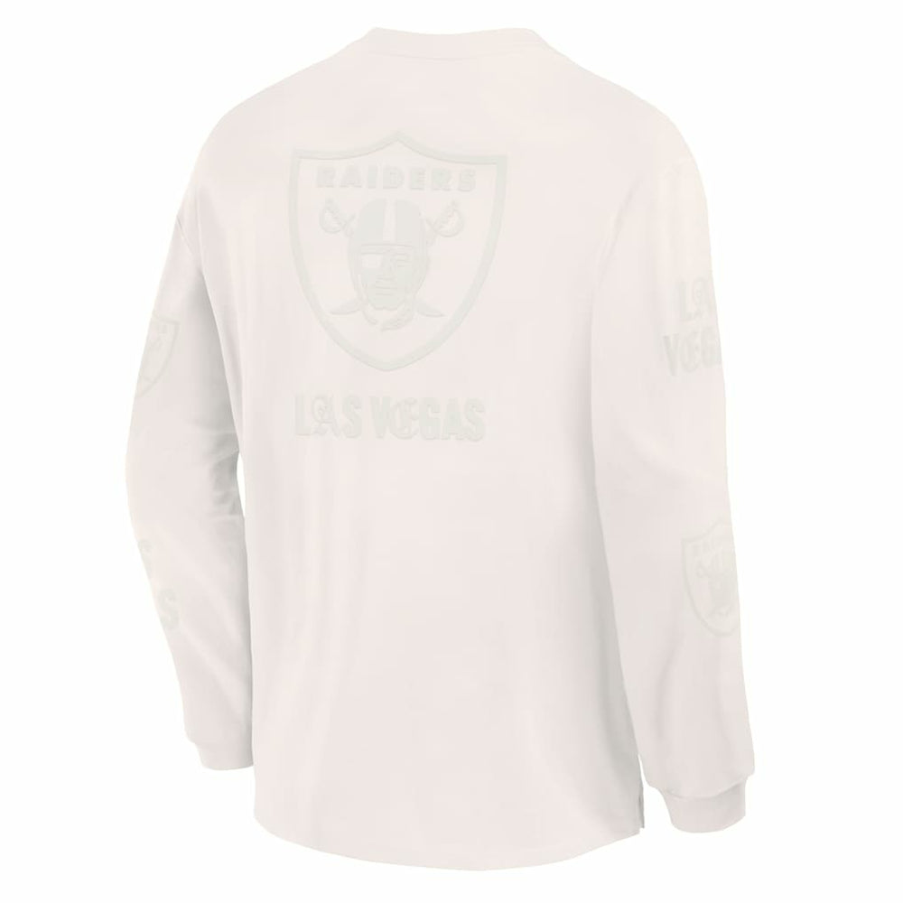 Las Vegas Raiders Oversized Type Play Long Sleeve T-Shirt - Gray T-shirts