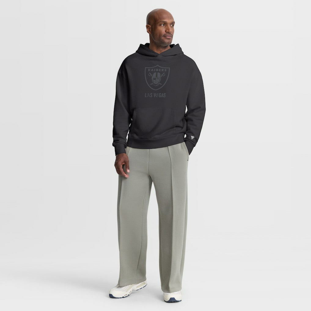 Las Vegas Raiders Oversized Type Play Location Hoodie - Black Hoodies
