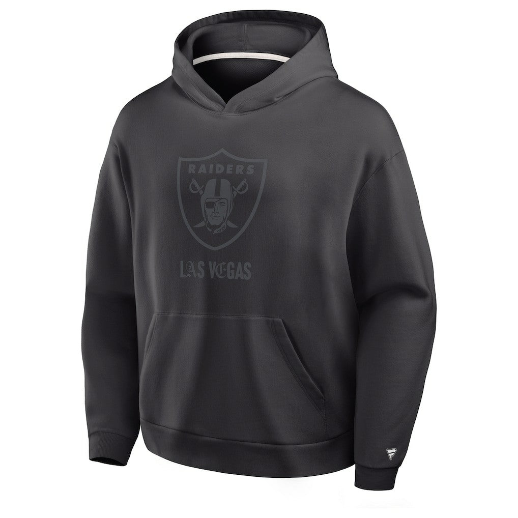 Las Vegas Raiders Oversized Type Play Location Hoodie - Black Hoodies