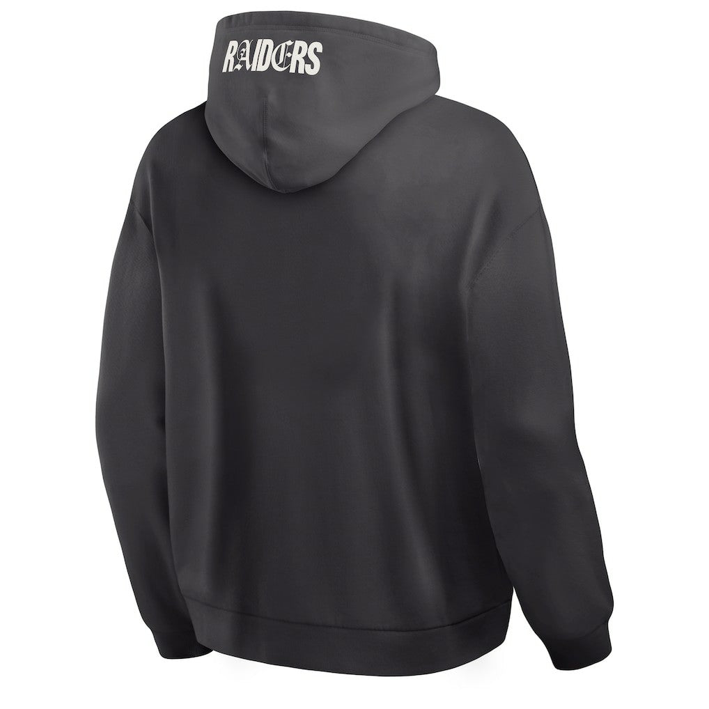 Las Vegas Raiders Oversized Type Play Location Hoodie - Black Hoodies