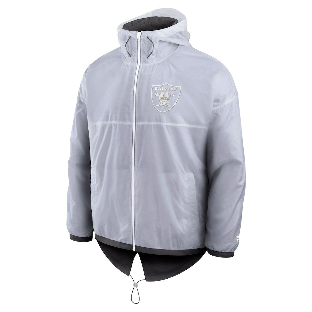 Las Vegas Raiders Type Play Down Full-Zip Jacket - White Jackets